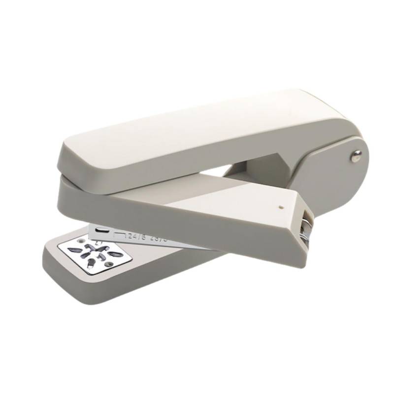 1 Stück Multifunktionaler 360-Grad-Drehhefter 1 Stück Kraftsparender Hefter - Weiß Bürobedarf - Kann 25 Blatt Papier auf einmal binden graue von Joom DACH