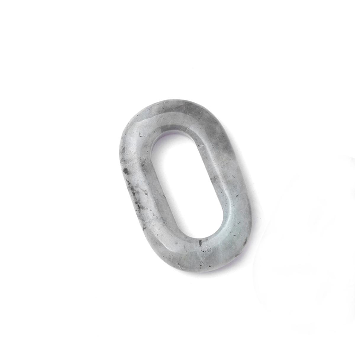 1 Stück Naturstein-Anhänger, hohl, oval, Quarz, Amazonit, Amethyst, Edelsteine, Charms für die Schmuckherstellung, DIY, Frauen, Männer, Halskette, Ohrringe, Zubehör, 23 × 38 mm 1Pc/23×38mm von Joom DACH