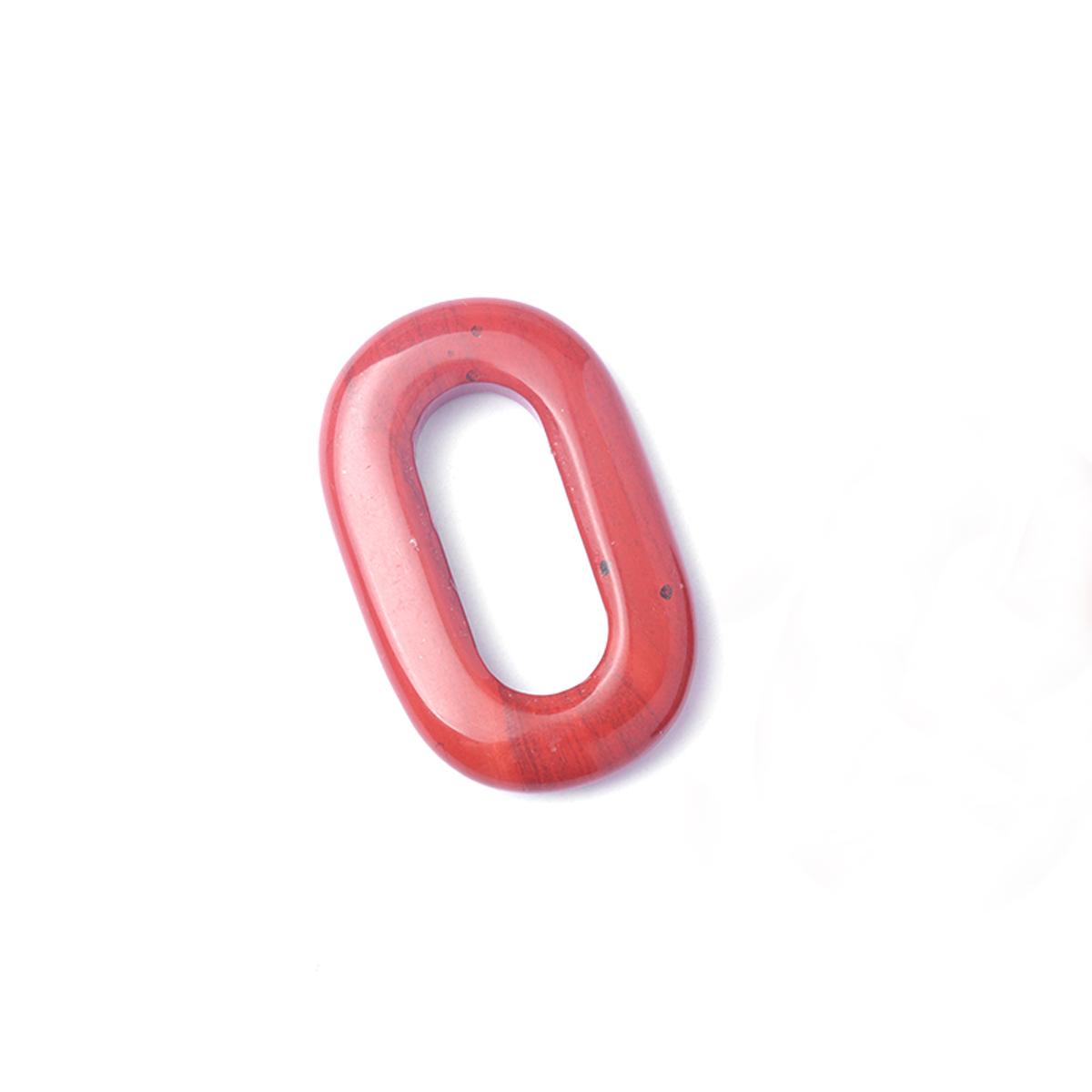 1 Stück Naturstein-Anhänger, hohl, oval, Quarz, Amazonit, Amethyst, Edelsteine, Charms für die Schmuckherstellung, DIY, Frauen, Männer, Halskette, Ohrringe, Zubehör, 23 × 38 mm 1Pc/23×38mm von Joom DACH