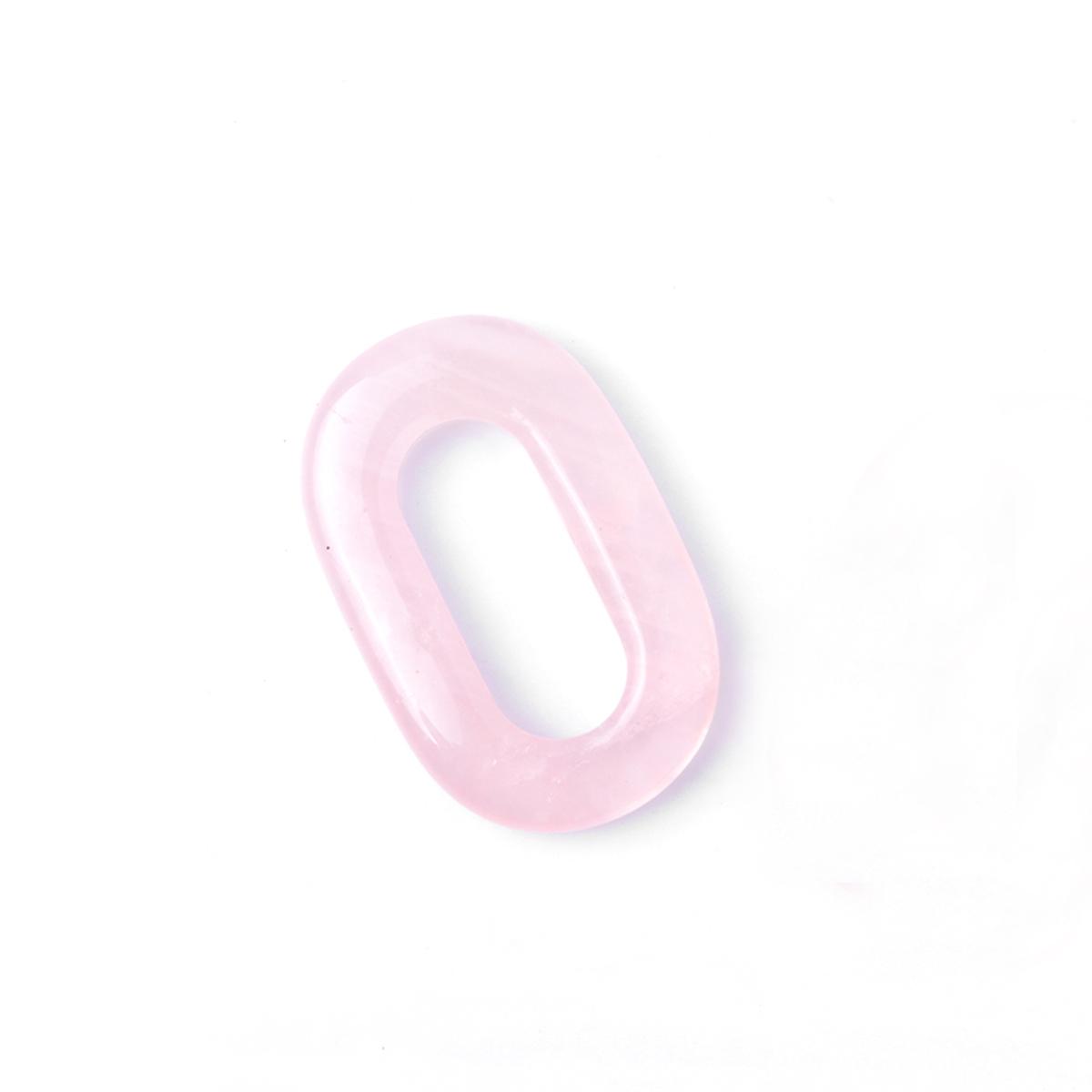 1 Stück Naturstein-Anhänger, hohl, oval, Quarz, Amazonit, Amethyst, Edelsteine, Charms für die Schmuckherstellung, DIY, Frauen, Männer, Halskette, Ohrringe, Zubehör, 23 × 38 mm 1Pc/23×38mm von Joom DACH