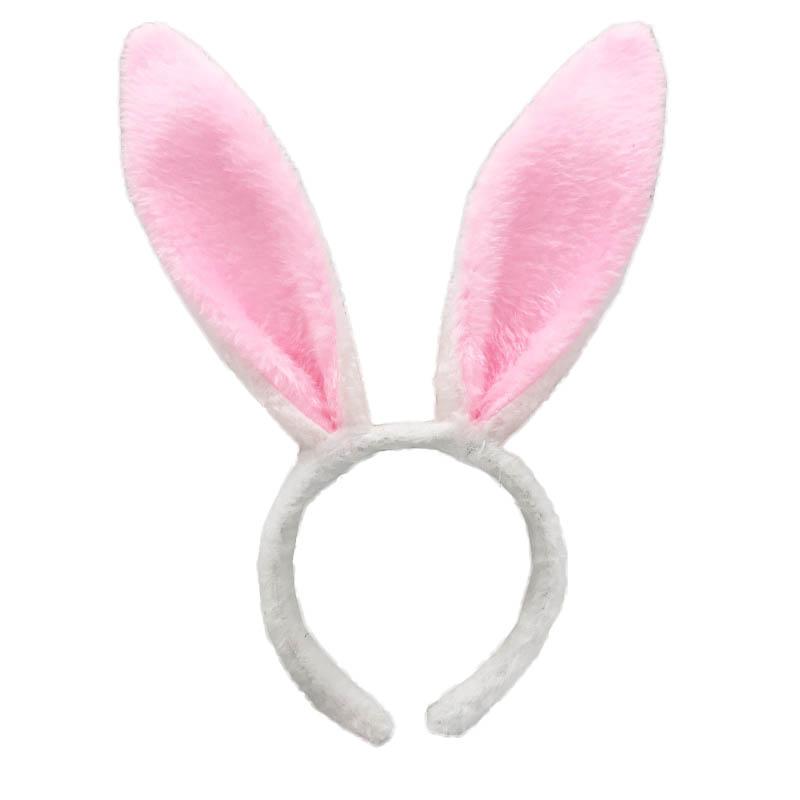 1 Stück Osterdekoration, niedliches Kaninchenohr-Stirnband, Ostern, Erwachsene, Kinder, Requisite, Plüsch-Haarband, Hasenohr-Haarband, Party-Kostüm-Dekorationen, Haar-Accessoires rosa von Joom DACH