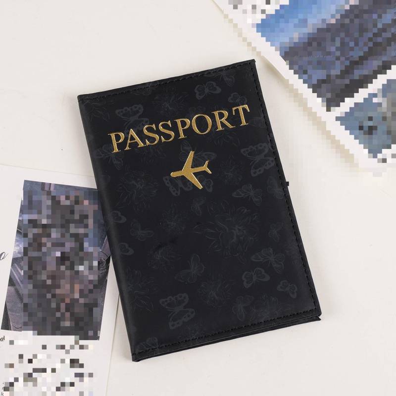 1 Stück Reisepass Schutzhülle PU-Leder Dokumentenetui Reisepass Ausweis Schutzhülle Etui Material Wasserdicht für Frauen Mädchen von Joom DACH