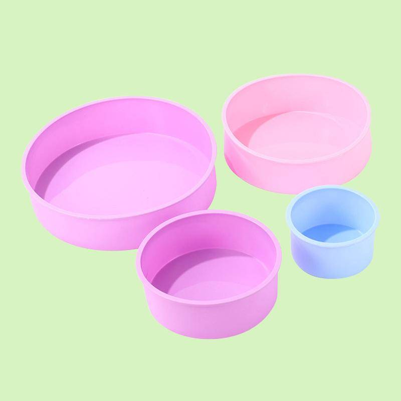 1 Stück Runde Form Silikon Kleine Kuchen Backform Diy Mousse Fondant Zylinderform Für Gebäck Dessert Gelee Küchenwerkzeug 10cm von Joom DACH