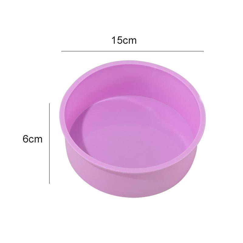 1 Stück Runde Form Silikon Kleine Kuchen Backform Diy Mousse Fondant Zylinderform Für Gebäck Dessert Gelee Küchenwerkzeug 15cm von Joom DACH