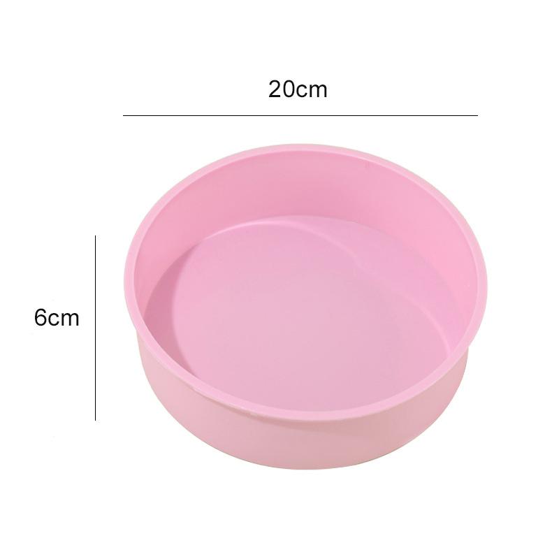1 Stück Runde Form Silikon Kleine Kuchen Backform Diy Mousse Fondant Zylinderform Für Gebäck Dessert Gelee Küchenwerkzeug 20cm von Joom DACH