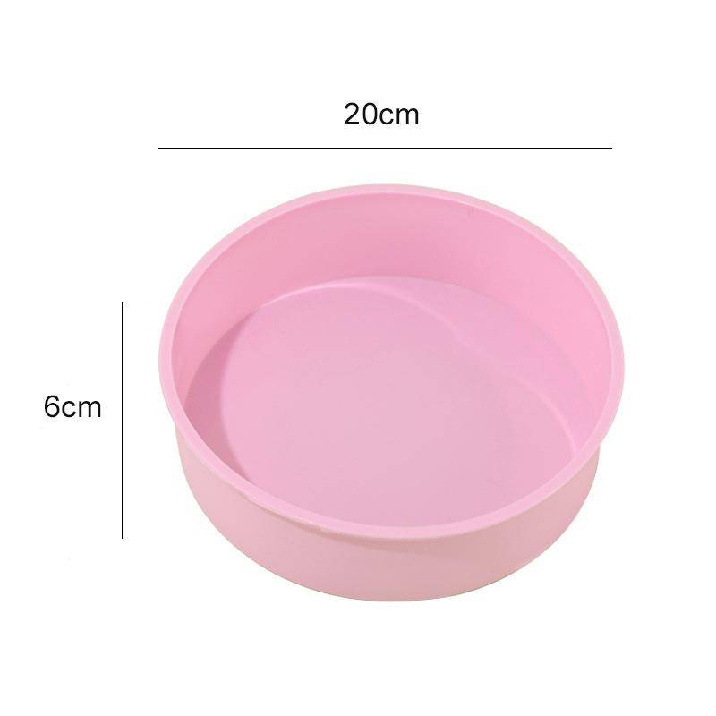 1 Stück Runde Form Silikon Kleine Kuchen Backform Diy Mousse Fondant Zylinderform Für Gebäck Dessert Gelee Küchenwerkzeug 20cm von Joom DACH