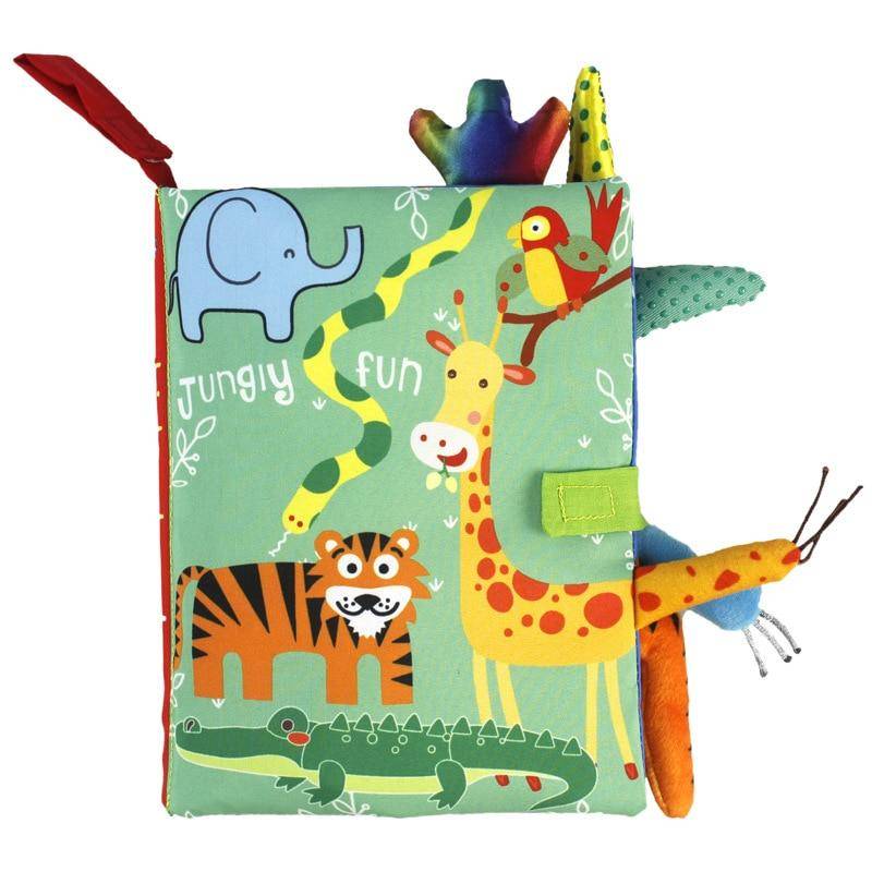 1 Stück Stoffbücher für Neugeborene, Kinder, Babyspielzeug, 0–12 Monate, frühes Lernen, Entwickeln, Erkennen, Lesen, Puzzle, pädagogisches Stoffbuch Tiger von Joom DACH