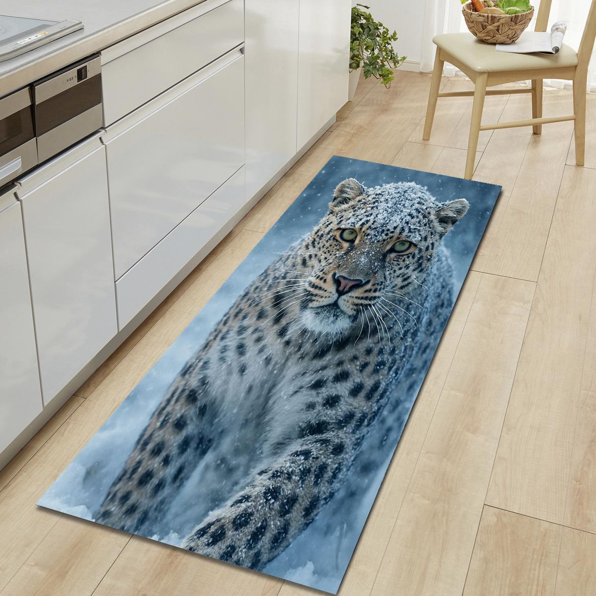 1 Stück Tiger Muster Fußmatte Modern Küche Polyester Teppich Rutschfest Bunt Innen Teppich, Für Zuhause Badezimmer Schlafzimmer Wohnzimmer Deko 80*120cm von Joom DACH