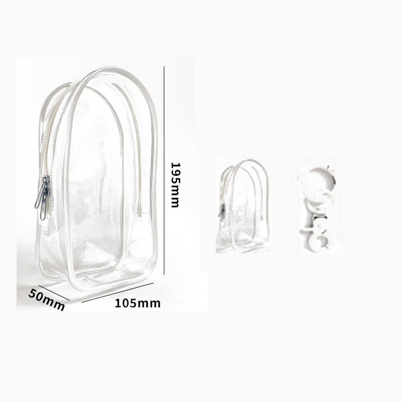 1 Stück Transparente PVC Schutzhülle Schlüsselanhänger Tasche Aufbewahrungskoffer Organizer Box Spielzeug Puppe Geschenke Tasche Staubdichte Hängende Tasche von Joom DACH