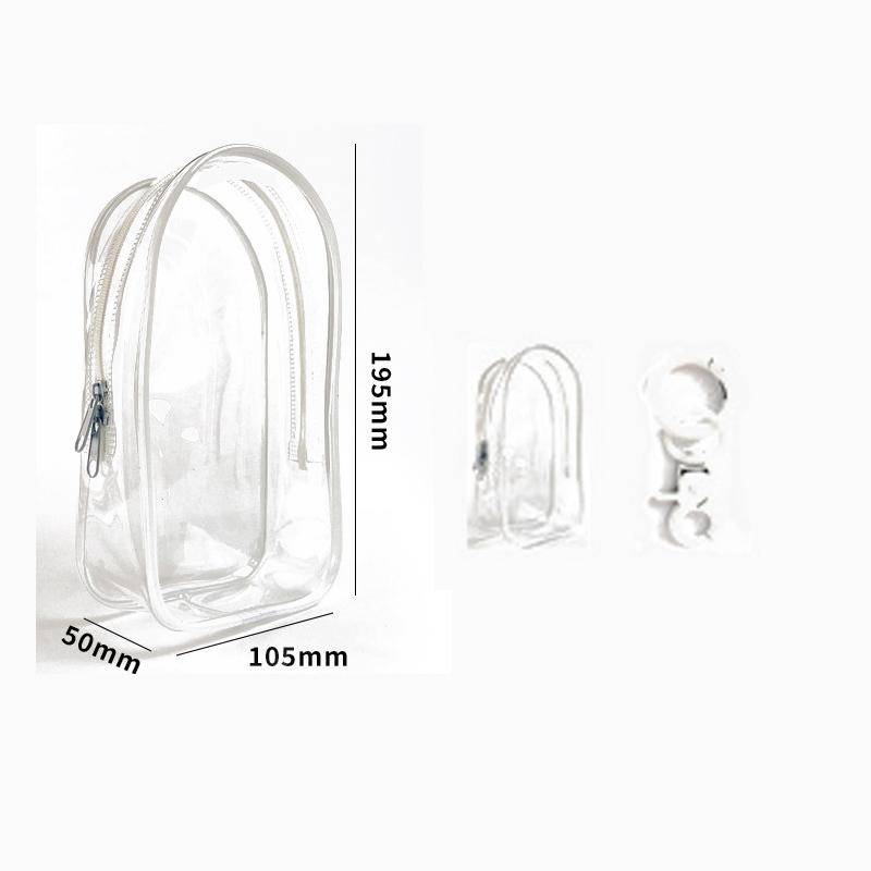 1 Stück Transparente PVC Schutzhülle Schlüsselanhänger Tasche Aufbewahrungskoffer Organizer Box Spielzeug Puppe Geschenke Tasche Staubdichte Hängende Tasche von Joom DACH