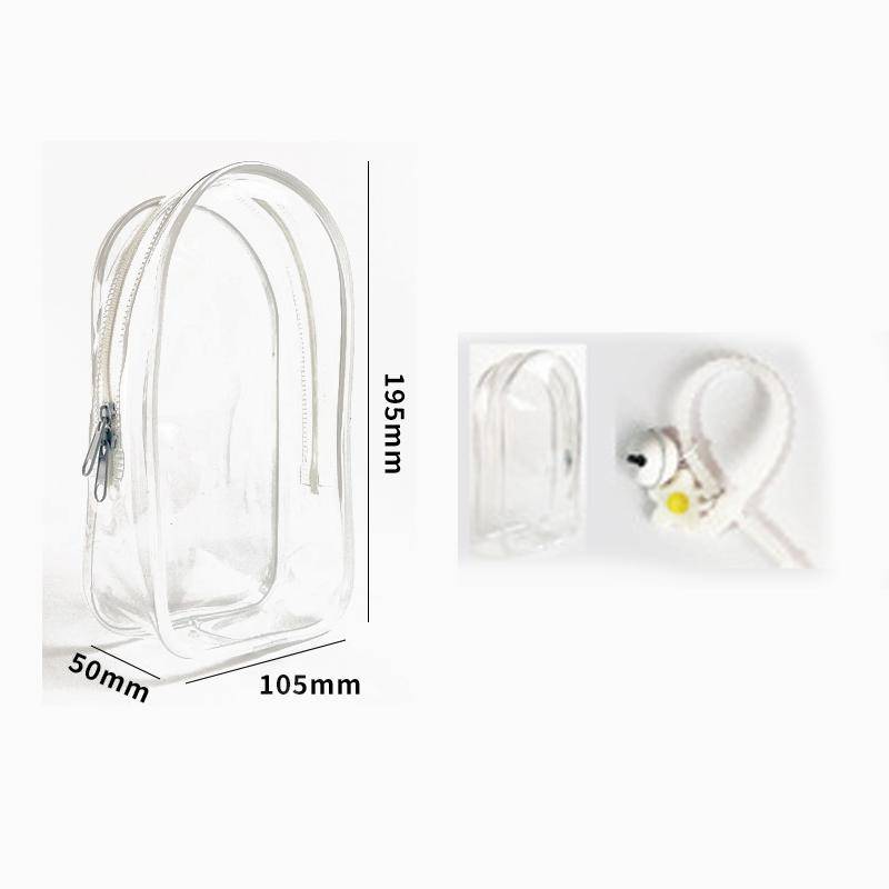 1 Stück Transparente PVC Schutzhülle Schlüsselanhänger Tasche Aufbewahrungskoffer Organizer Box Spielzeug Puppe Geschenke Tasche Staubdichte Hängende Tasche von Joom DACH