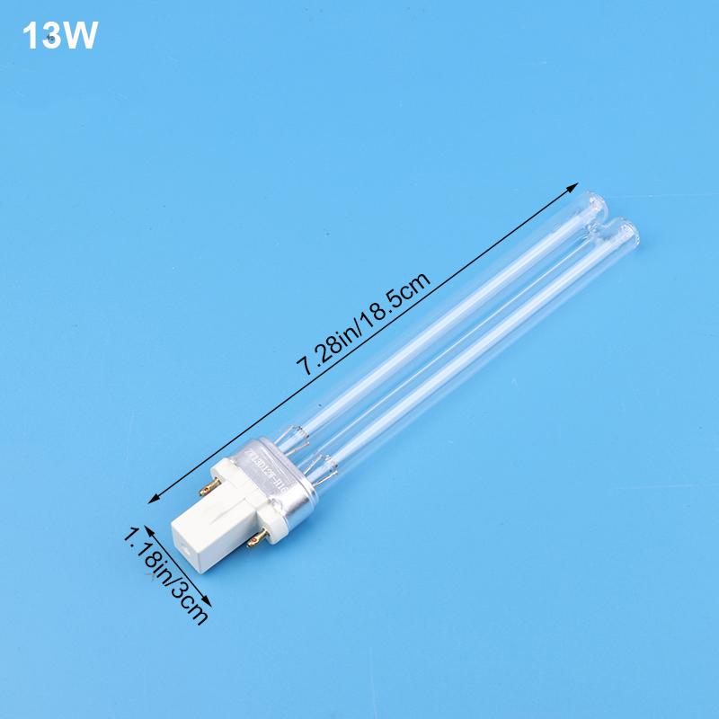 1 Stück UV-Lampen Aquarium Fischbecken Teich Ultraviolett Sterilisationslampe Röhre Für G23 5W 7W 9W 11W 13W UVC H-Form Röhre 13W von Joom DACH