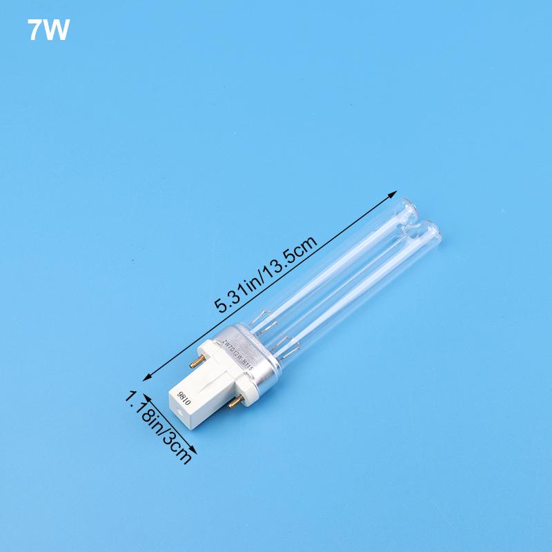 1 Stück UV-Lampen Aquarium Fischbecken Teich Ultraviolett Sterilisationslampe Röhre Für G23 5W 7W 9W 11W 13W UVC H-Form Röhre 7W von Joom DACH