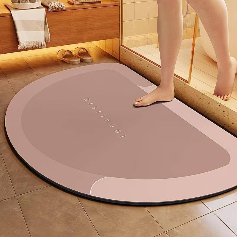 1 Stück Ultra-Saugfähige Schnelltrocknende Badematte Weicher Rutschfester Badezimmerteppich für Dusche, Badewanne & Eingangsbereich Heimdekor Badematten für Badezimmer 40*60cm rosa von Joom DACH
