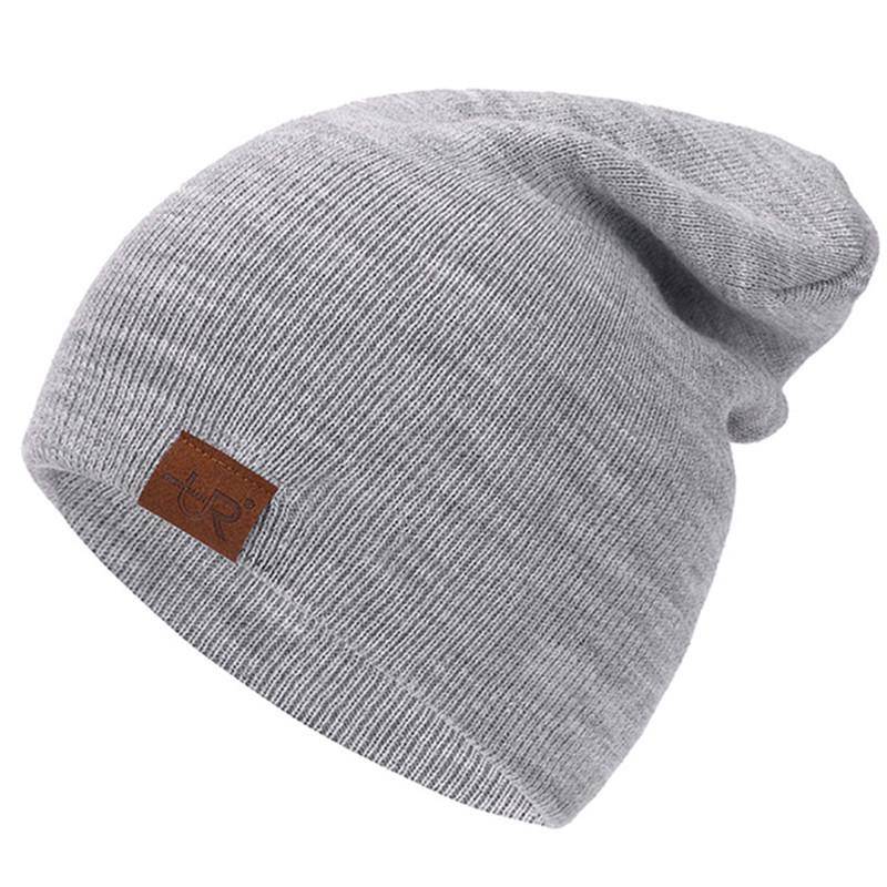 1 Stück Unisex-Beanie-Mütze, lässige Mütze für Männer und Frauen, warme, weiche Strickmütze, stilvolle, schlichte, tägliche Wintermütze 54cm-60cm von Joom DACH