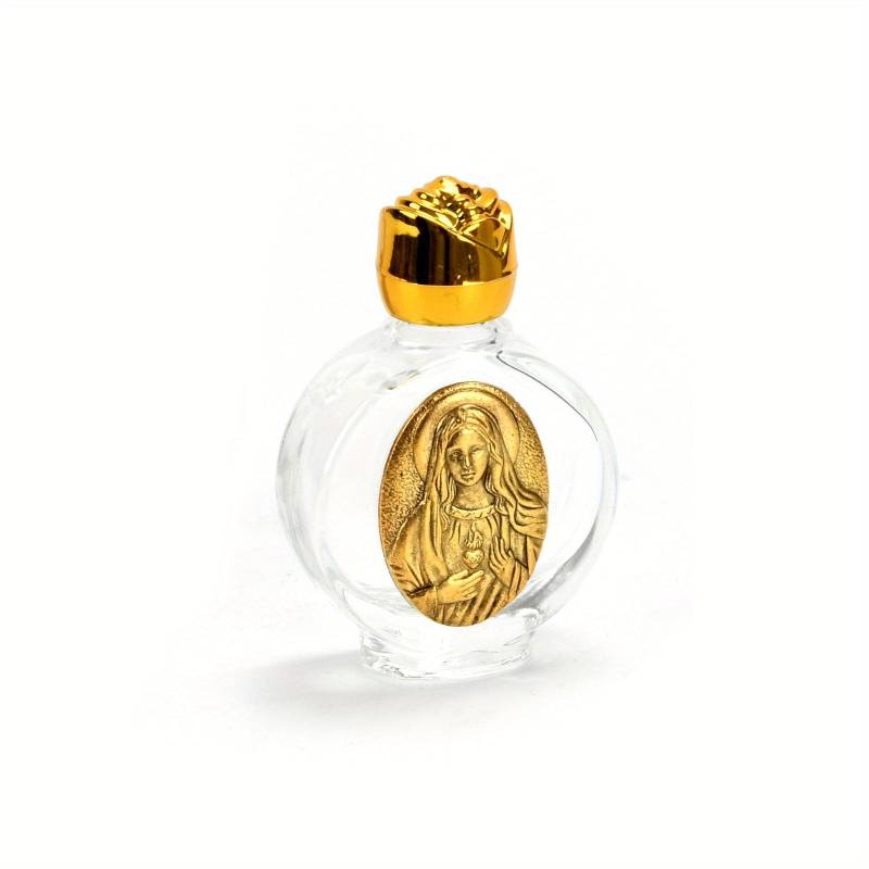 1 Stück Weihwasserflasche Heiliges Herz Mariä Religiöse Kreuzflasche Christliche Jungfrau Skulptur Flasche Weihwasserflasche gold von Joom DACH