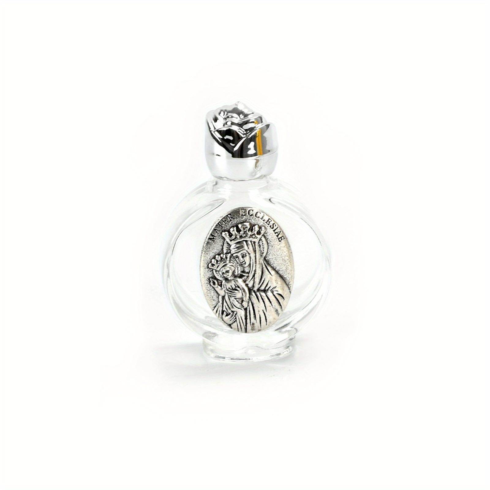 1 Stück Weihwasserkrone Jungfrau und Kind Flasche Religiöse Kreuzflasche Christliche Jungfrau Skulptur Flasche Weihwasserflasche silber von Joom DACH
