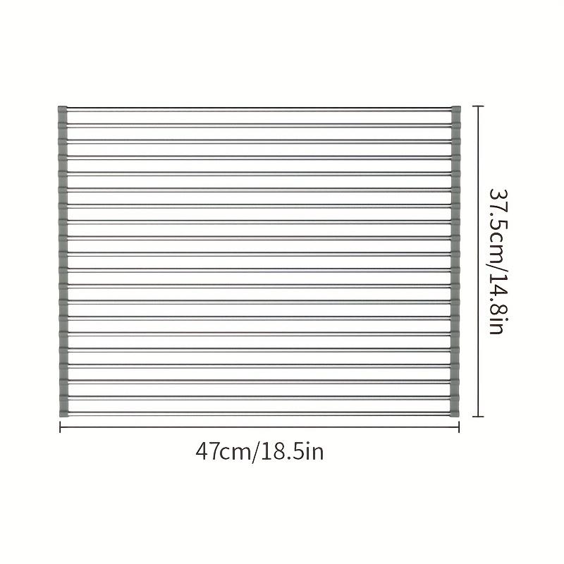 1 Stück faltbares Abtropfgestell für Geschirr – Mehrzweck-Abtropfgestell für die Küche – einfach aufzurollen und aufzubewahren – Küchenwerkzeuge Large von Joom DACH