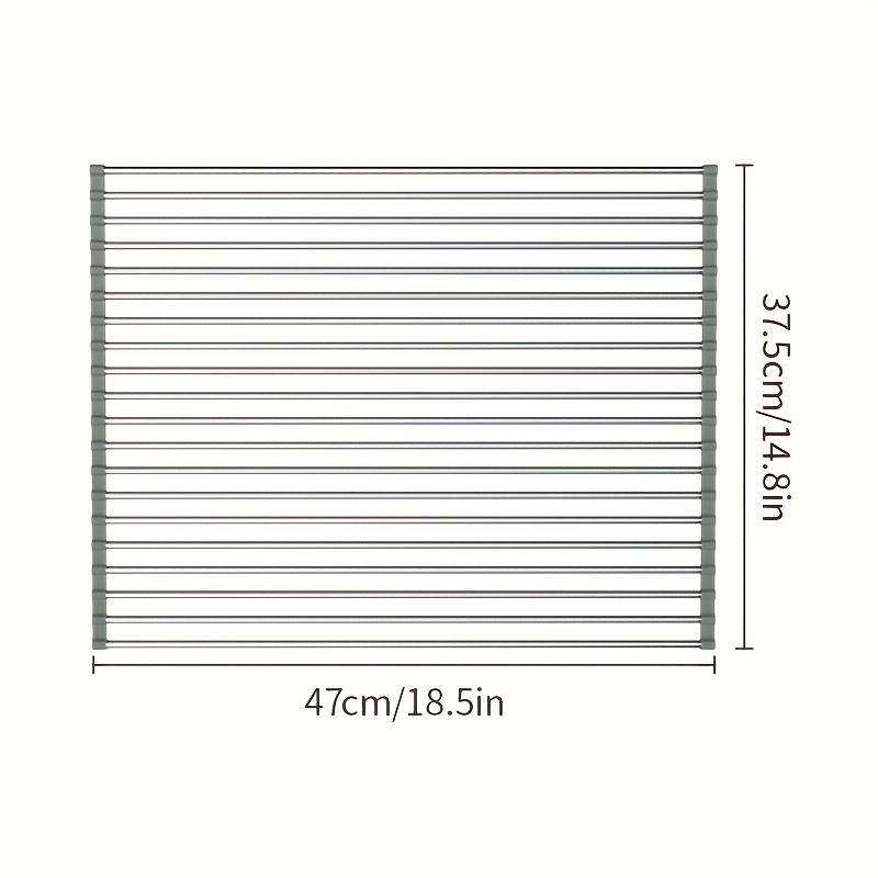 1 Stück faltbares Abtropfgestell für Geschirr – Mehrzweck-Abtropfgestell für die Küche – einfach aufzurollen und aufzubewahren – Küchenwerkzeuge Large von Joom DACH