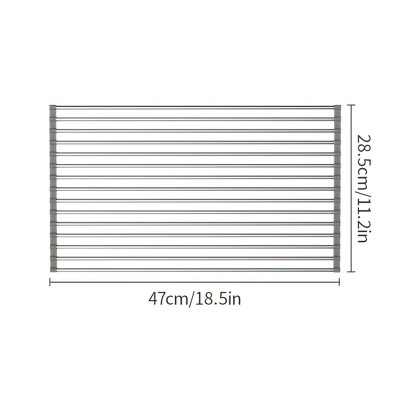 1 Stück faltbares Abtropfgestell für Geschirr – Mehrzweck-Abtropfgestell für die Küche – einfach aufzurollen und aufzubewahren – Küchenwerkzeuge Small von Joom DACH