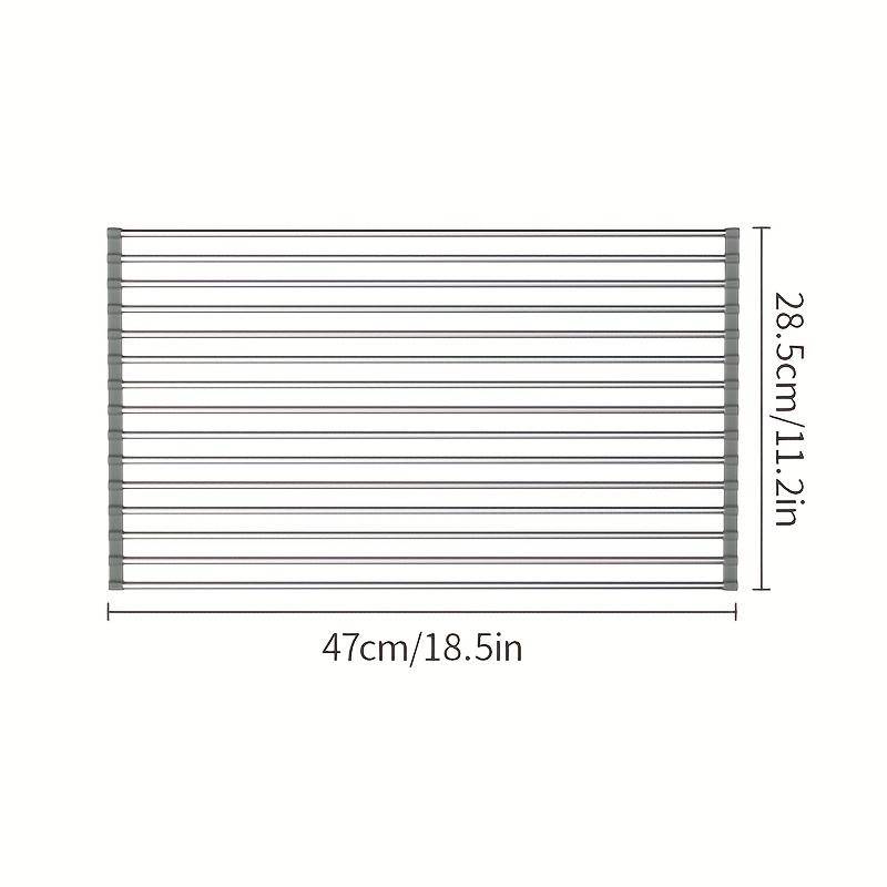 1 Stück faltbares Abtropfgestell für Geschirr – Mehrzweck-Abtropfgestell für die Küche – einfach aufzurollen und aufzubewahren – Küchenwerkzeuge Small von Joom DACH