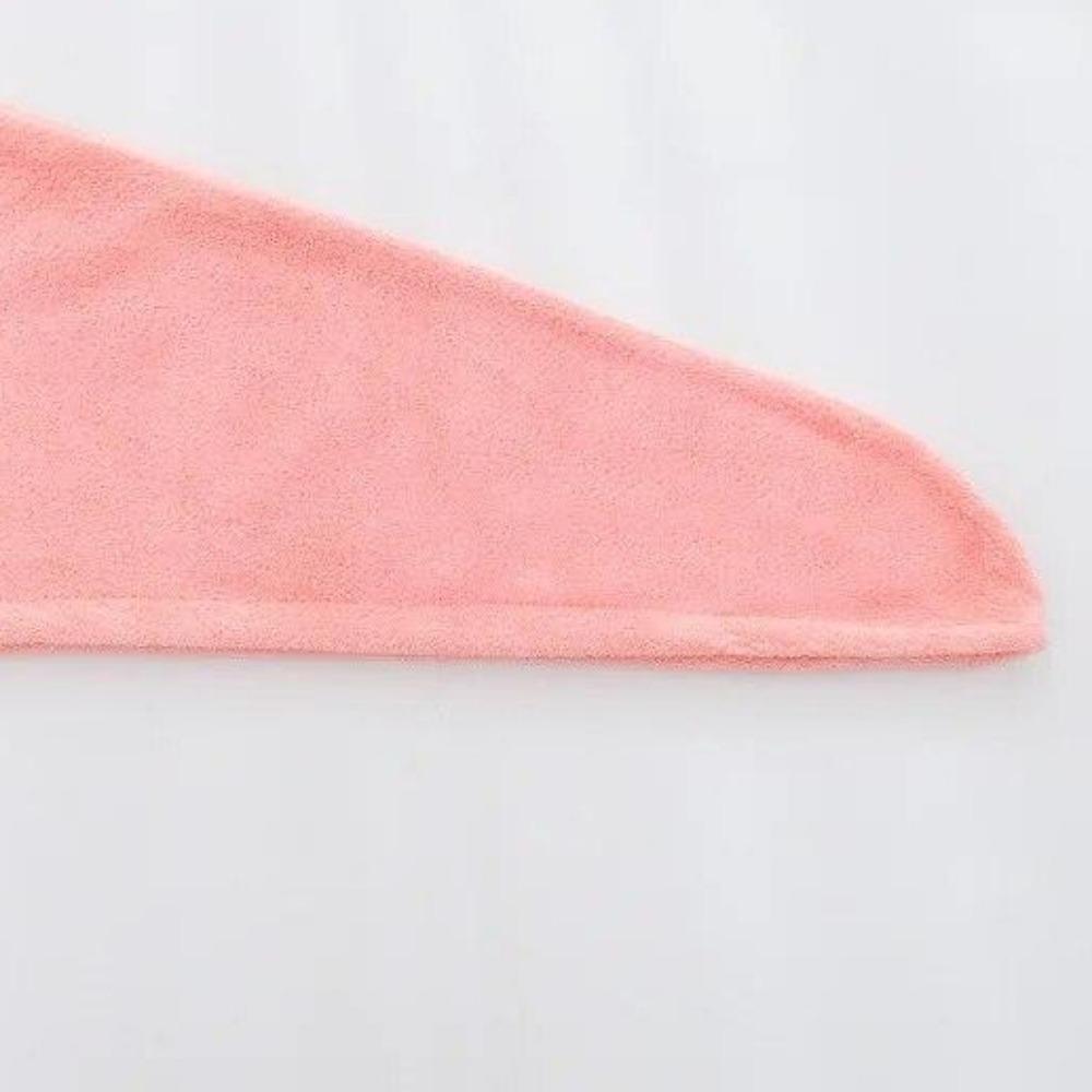 1 Stück magische Mikrofaser-Duschhaube für Damen und Mädchen, Handtuch, Bademütze für Frauen, trockene Haarhaube, schnelltrocknend, weich, für den Kopf der Dame, Turban 25*65cm rosa von Joom DACH