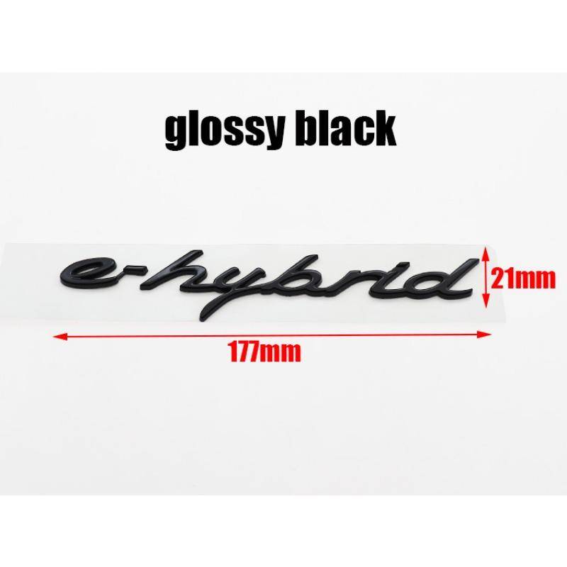 1 Stück neu 4 S Turbo e hybrid ABS Auto Kotflügel Seite Logo Aufkleber Heckklappe Kofferraum Plakette Aufkleber Auto Heckemblem Aufkleber Zubehör ehybrid schwarz von Joom DACH