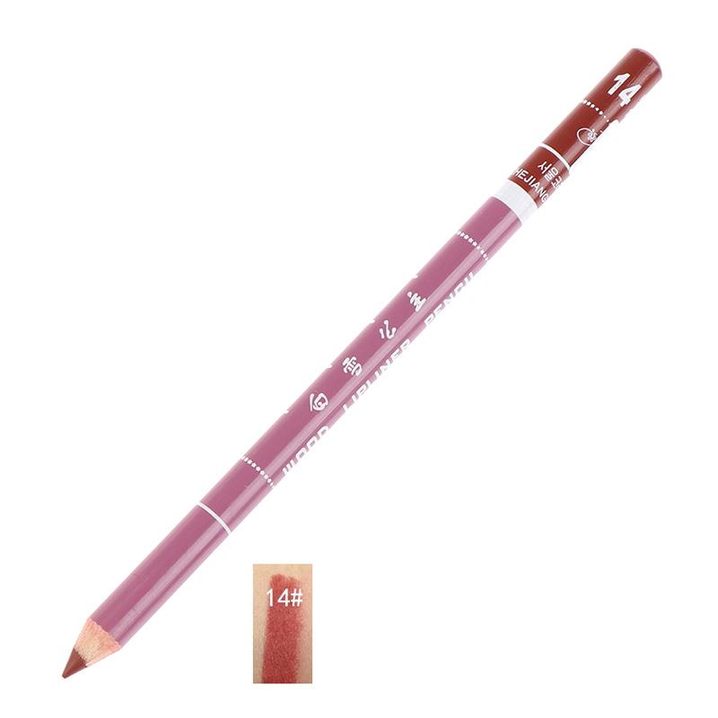 1 Stück professioneller Holz-Lippenstift, wasserdicht, langlebiger Lipliner-Stift für Damen von Joom DACH
