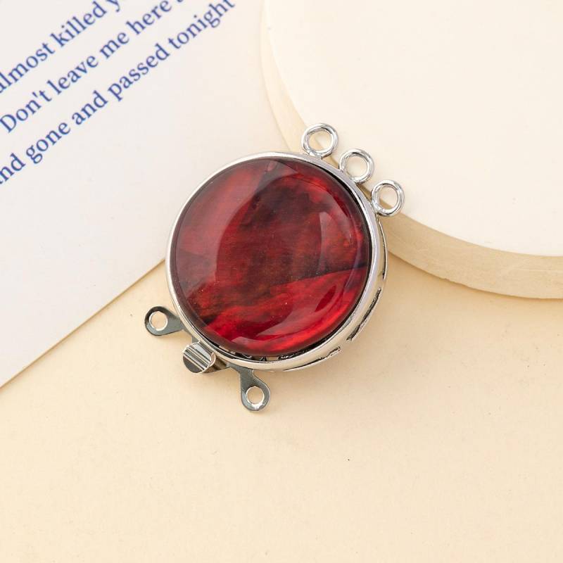 1 Stück runde Anhängerverbinder aus natürlicher Muschel für selbstgemachte Unisex-Halsketten, Armbänder, Fußkettchen, Zubehör, kreative Schmuckherstellung, Halloween, Weihnachtsgeschenk 1Pc/25×30mm von Joom DACH