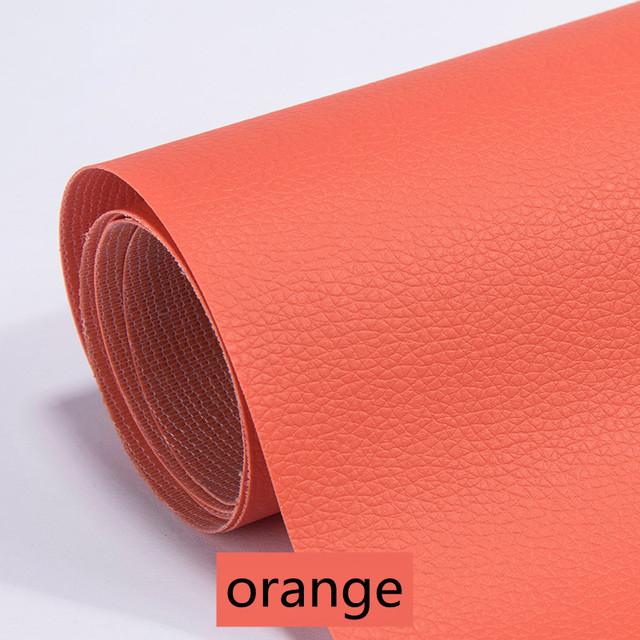 1 Stück selbstklebende Leder-Reparatur-Aufkleber für Autositz, Sofa, Zuhause, Leder-Reparatur, PU-Leder-Aufkleber, DIY-Aufarbeitungs-Patches 20x30cm orange von Joom DACH