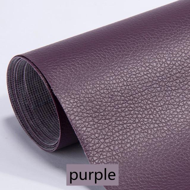 1 Stück selbstklebende Leder-Reparatur-Aufkleber für Autositz, Sofa, Zuhause, Leder-Reparatur, PU-Leder-Aufkleber, DIY-Aufarbeitungs-Patches 50x137cm violett von Joom DACH