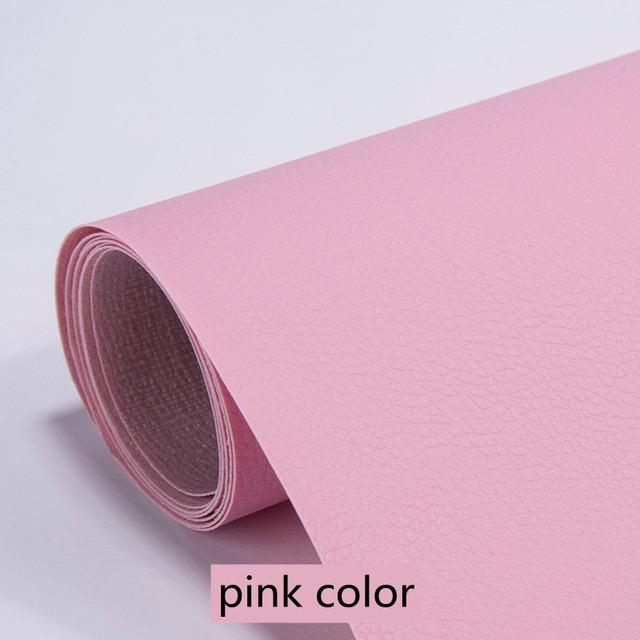 1 Stück selbstklebende Leder-Reparatur-Aufkleber für Autositz, Sofa, Zuhause, Leder-Reparatur, PU-Leder-Aufkleber, DIY-Aufarbeitungs-Patches 50x137cm rosa von Joom DACH