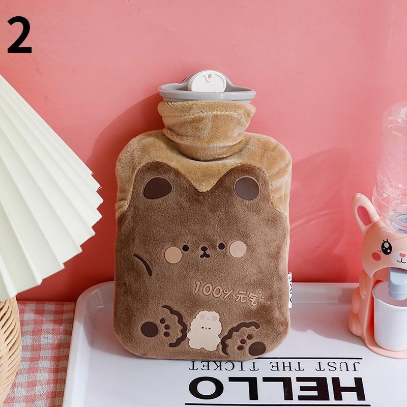 1 Stück süße Wärmflaschentasche für Mädchen, Plüsch-Schulter-Handwärmer, Wärmepackung, warmer Bauch, sofortige Wärmepackung, Winter-Wasser-Heizkissen 1000ml braun von Joom DACH
