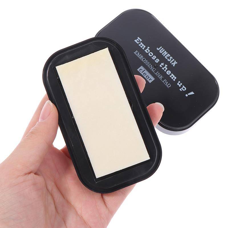 1 Stück transparentes Stempelkissen mit geprägter Viskosität, schwimmendes Stempelkissen, klares, klebriges Stempelkissen von Joom DACH