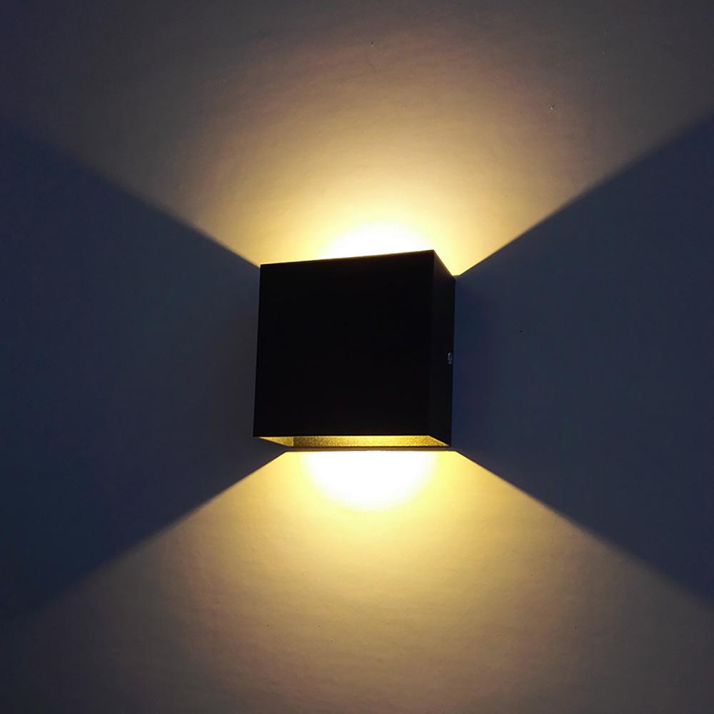 1 Stücke LED Wandleuchten 6W Moderne Innen Wandleuchte Up Down Wandhalterung Lichter Für Wohnzimmer Flur Schlafzimmer Dekor schwarz von Joom DACH