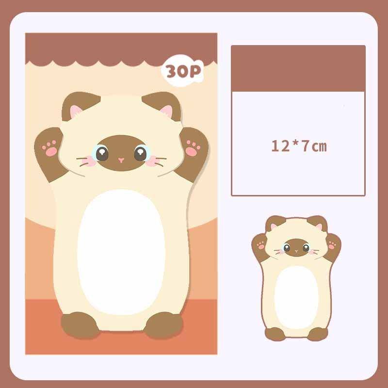 1 Stücke Nette Kawaii Katze Kitty Haftnotizen Aufkleber Notizblock Scrapbooking Schule Bürobedarf Schreibwaren Geschenk Lesezeichen von Joom DACH