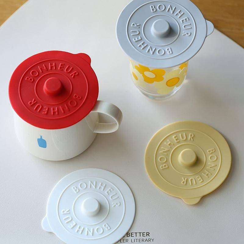 1 X Silikon Tasse Deckel Glas Trinken Abdeckung Deckel Anti-Staub Kaffee Becher Universal schwarz von Joom DACH