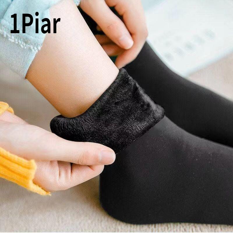 1 oder 3 Paar Unisex Winter Warme Dicke Thermosocken Wolle Kaschmir Schnee Nahtlose Socke Samt Weiche Stiefel Boden Schlafsocken 1 Pair von Joom DACH