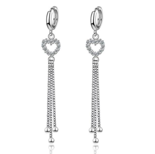 1 paar 19 arten 925 Sterling Silber Hoop Anhänger Ohrring Für Frauen Cz Kreis Ohrringe Schmuck Geschenk Dropshipping von Joom DACH