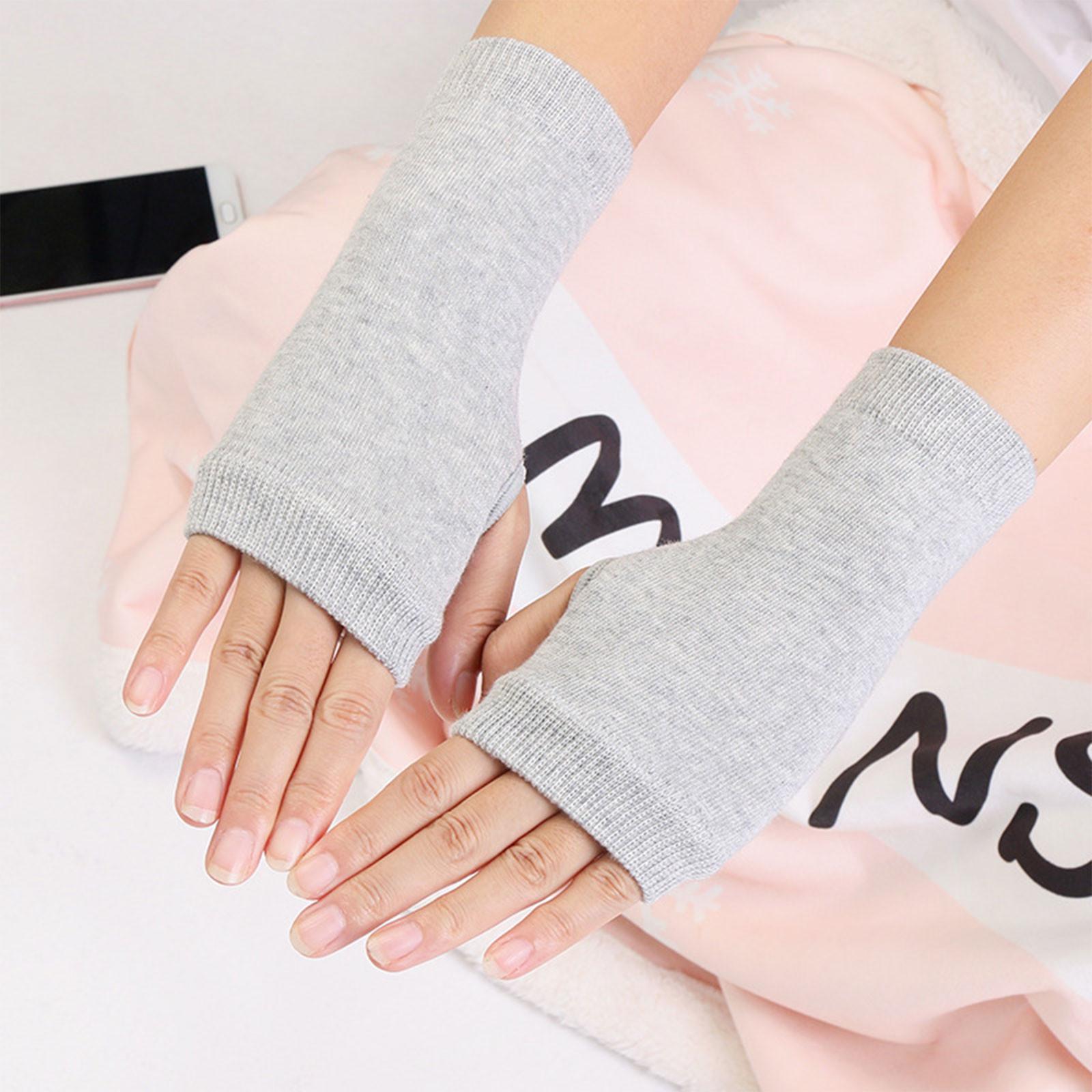 1 paar Frauen Kaschmir Fingerlose Warme Winter Handschuhe Hand Handgelenk Wärmer Fäustlinge One Size von Joom DACH