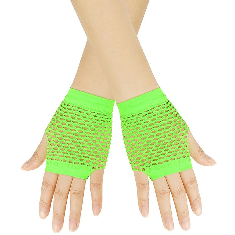 1 paar Frauen Kurze Fishnet Net Handschuhe Fingerlose Mesh Handschuhe Punk von Joom DACH