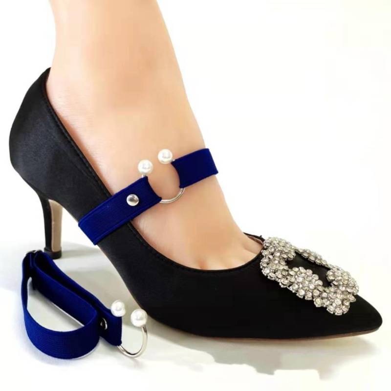 1 paar Hohe Elastische Schuh Riemen Halten Lose High Heels Schuhe Band Anti-lose für Mädchen Frauen Schuhe Gürtel einfarbig Schnürsenkel von Joom DACH