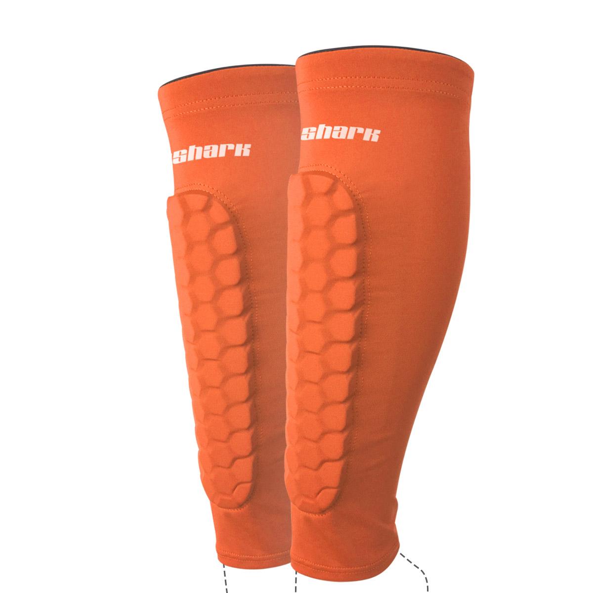 1 paar Kinder Fußball Crash Fußball Kalb Socken Bein Ärmeln Teens Training Knie Pads S orange von Joom DACH
