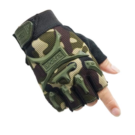 1 paar Kinder Halbe Finger Handschuhe Anti-Slip Sport Fäustlinge Große Bereich S camouflage von Joom DACH
