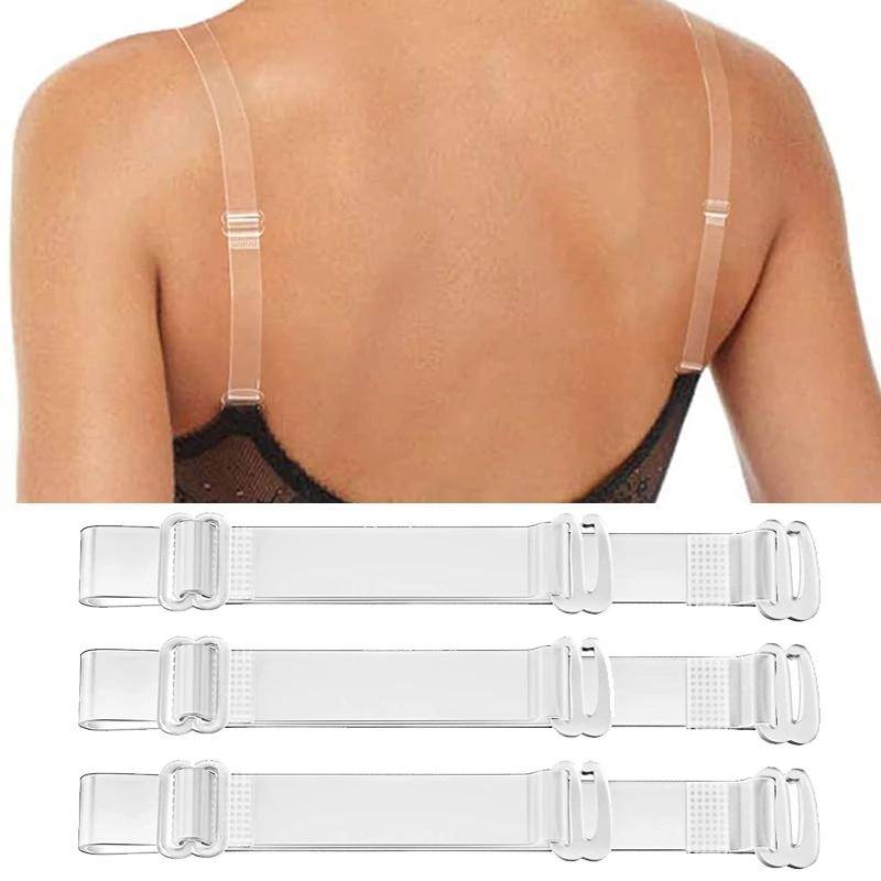 1 paar Klare Bh-träger Transparente Unsichtbare Abnehmbare Einstellbare Silikon frauen Elastische Gürtel Dessous Zubehör 1pair von Joom DACH