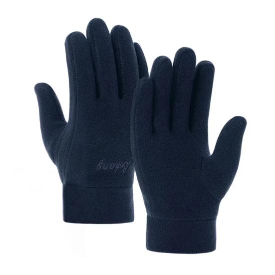 1 paar Winter Polar Fleece Handschuhe Männer Frauen Warme Outdoor Radfahren Fahren Handschuhe Winddicht Nicht-Slip Weiche Verdickte Handschuhe navy blau von Joom DACH