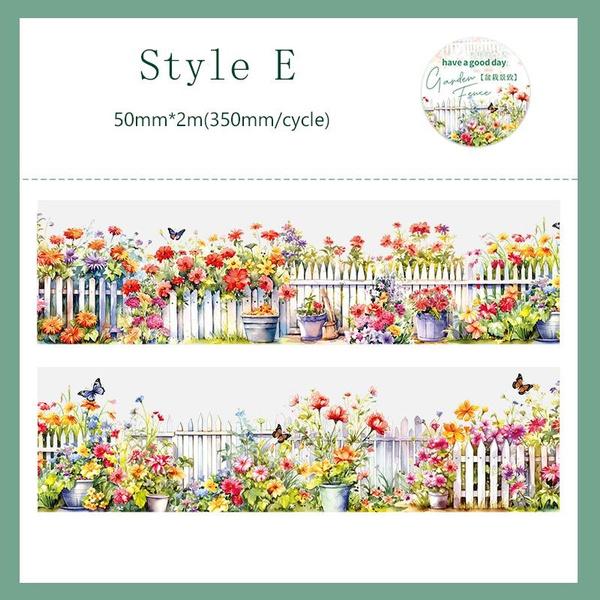 1 rolle Garten Zaun Serie Ästhetischen PET Band Scrapbooking Dekoration Collage Journal Tagebuch Diy Aufkleber Schreibwaren von Joom DACH