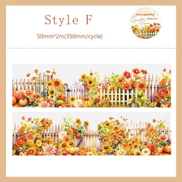 1 rolle Garten Zaun Serie Ästhetischen PET Band Scrapbooking Dekoration Collage Journal Tagebuch Diy Aufkleber Schreibwaren von Joom DACH