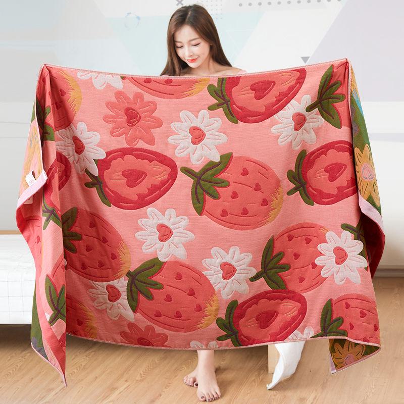 1 saugfähiges, schnell trocknendes Badetuch für Badezimmer und Strand, Jacquard-Badetuch aus reiner Baumwolle, großes, weiches Handtuch, 80 x 160 cm, Blumenmuster in verschiedenen Stilen 80cm×160cm von Joom DACH