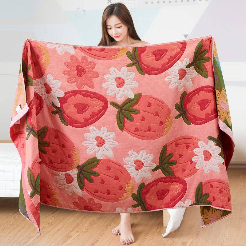 1 saugfähiges, schnell trocknendes Badetuch für Badezimmer und Strand, Jacquard-Badetuch aus reiner Baumwolle, großes, weiches Handtuch, 80 x 160 cm, Blumenmuster in verschiedenen Stilen 80cm×160cm von Joom DACH